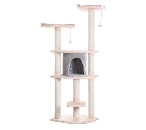 Armarkat 64" Real Wood Cat Tree W Sractch Sisal Post
