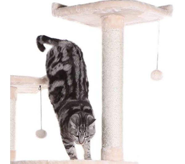 Armarkat 64" Real Wood Cat Tree W Sractch Sisal Post