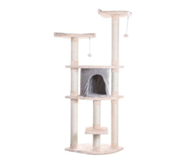 Armarkat 64" Real Wood Cat Tree W Sractch Sisal Post