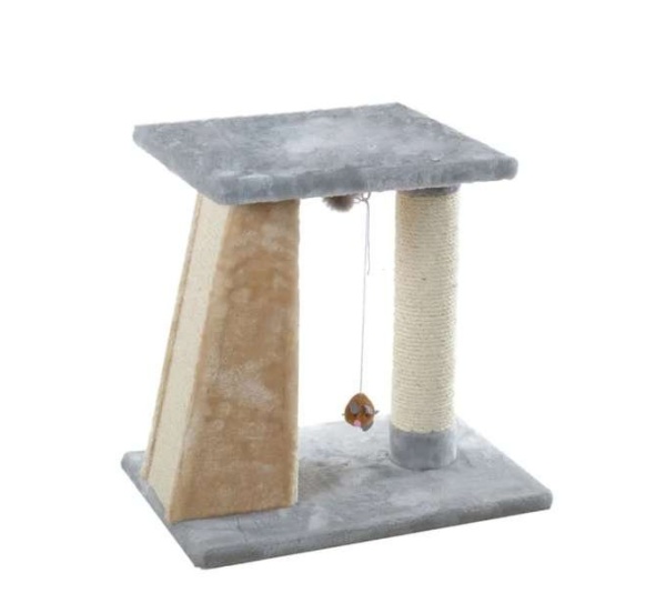 Armarkat  2 Level Platform Scratcher Real Wood Cat Post