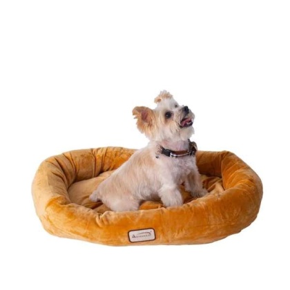 Armarkat Bolstered Pet Bed and Mat, ultra-soft Dog Bed S/M/L - S