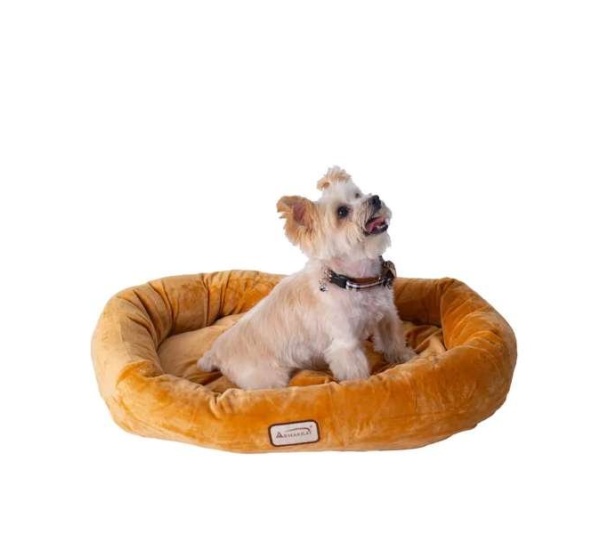 Armarkat Bolstered Pet Bed and Mat, ultra-soft Dog Bed S/M/L - S