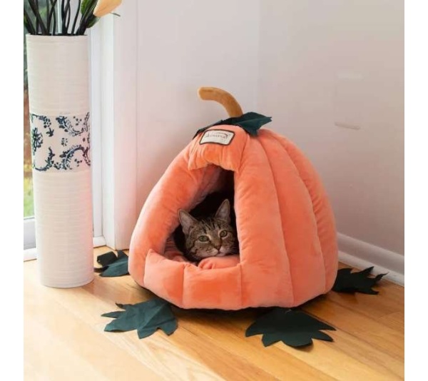 Armarkat Cat Bed C85CCS PumpkIn Shape