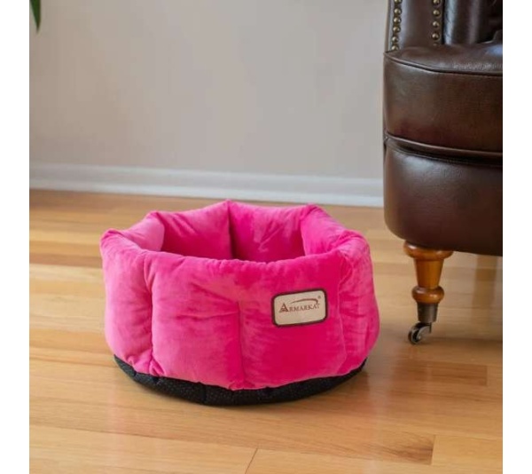 Armarkat Cat Bed, Warm Pet cuddle bed, PInk