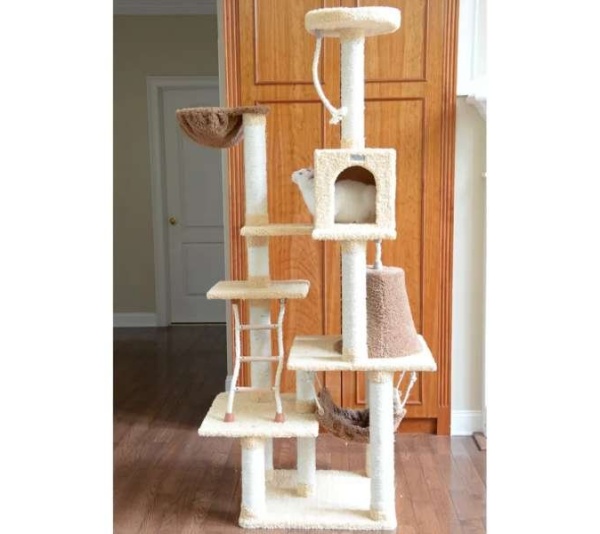 Armarkat Cat Climber Play House, 78" Real Wood Cat furniture