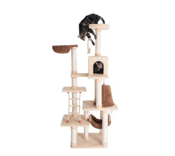 Armarkat Cat Climber Play House, 78" Real Wood Cat furniture
