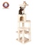 Beige - Armarkat Cat Tower Real Wood Cat Condo House 69"