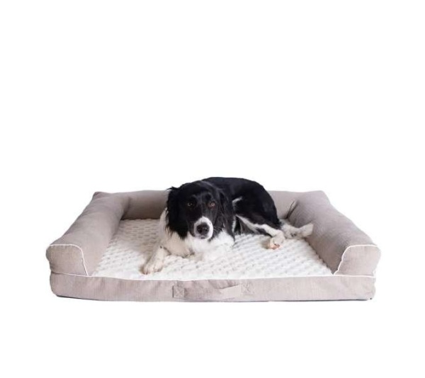 Armarkat D07B Medium Bolstered Pet Bed Cushion W Memory Foam