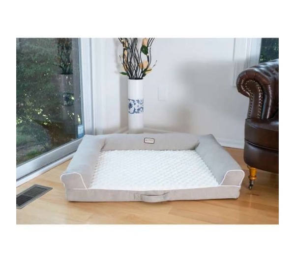 Armarkat D07B Medium Bolstered Pet Bed Cushion W Memory Foam