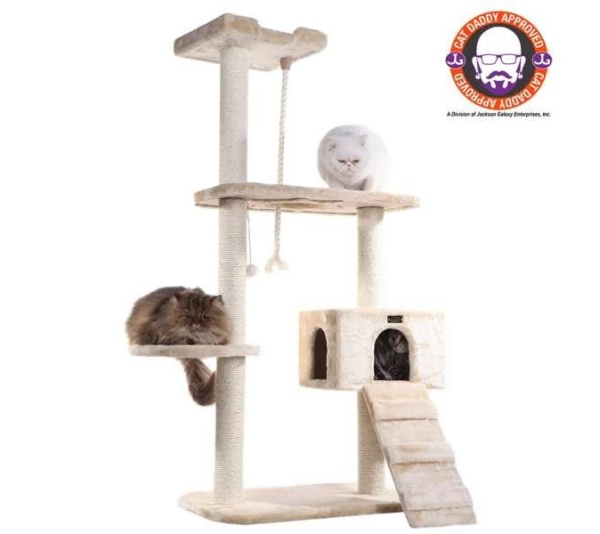 Armarkat Natural Sisal Scratching Cat Tree 58 Height BGE