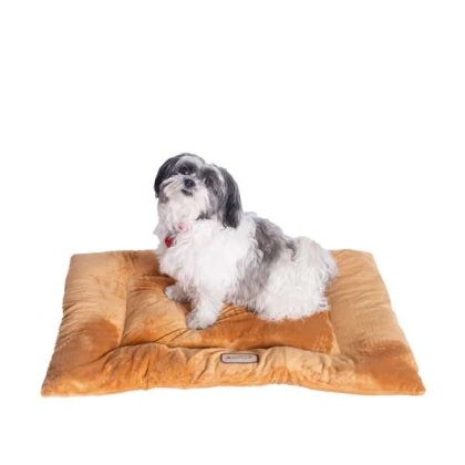 Earth Brown - Armarkat Pet Bed Mat, Dog Crate Soft Pad W Poly Fill Cushion - L