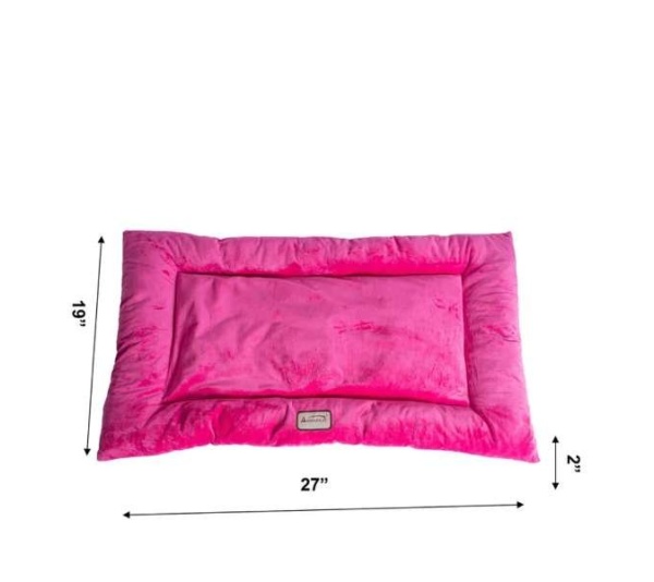 Vibrant Pink - Armarkat Pet Bed Mat, Dog Crate Soft Pad W Poly Fill Cushion - M