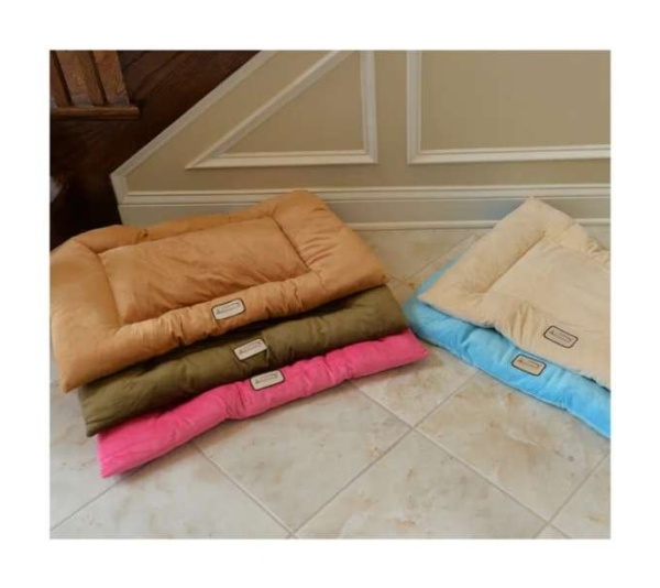 Beige - Armarkat Pet Bed Mat, Dog Crate Soft Pad W Poly Fill Cushion - M