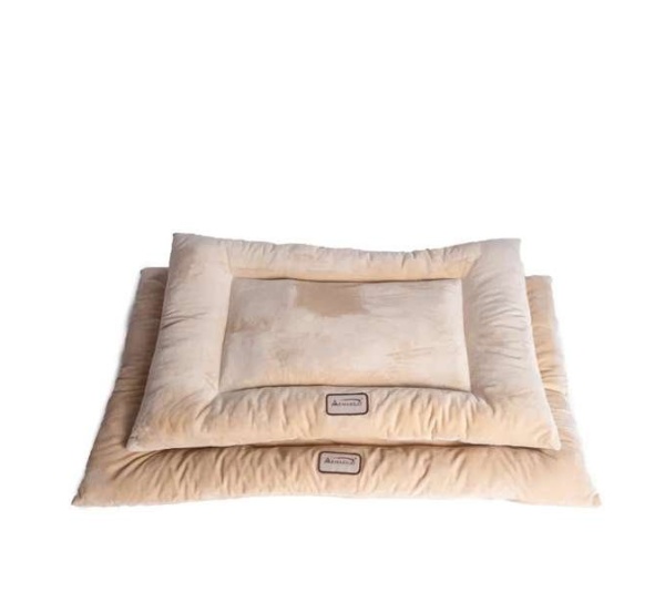 Beige - Armarkat Pet Bed Mat, Dog Crate Soft Pad W Poly Fill Cushion - M