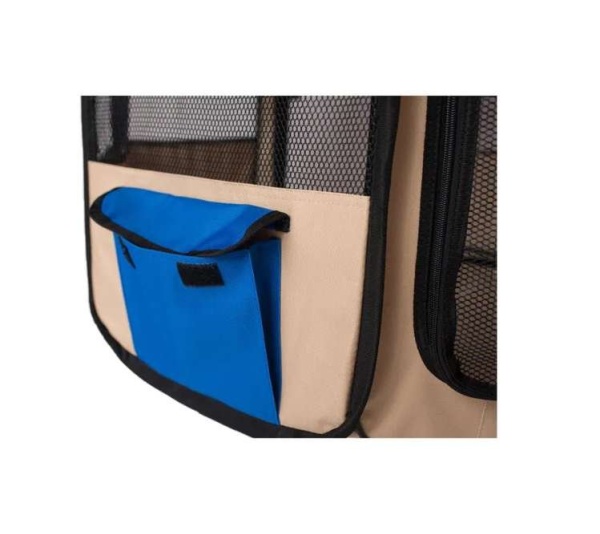 Armarkat PP001B-M Portable Pet Playpen In Blue and BGE Combo
