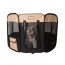Armarkat PP003BGE-M Portable Pet Playpen In Bk and Bge Combo