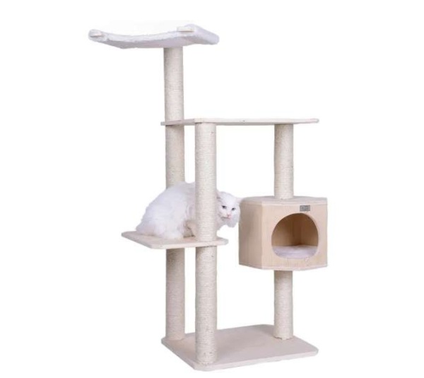 Armarkat Premium Scots Pine 54-Inch Cat Tree W Three Levels