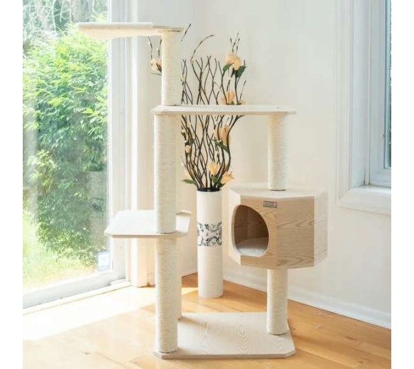 Armarkat Premium Scots Pine 54-Inch Cat Tree W Three Levels