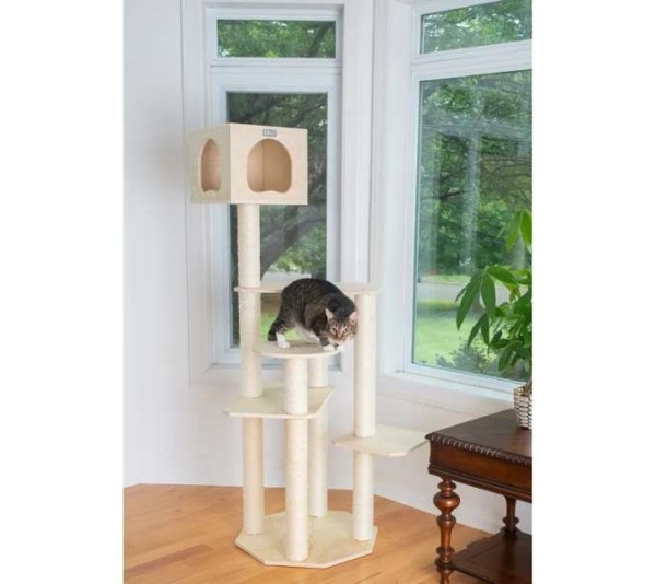 Armarkat Premium Scots Pine 69-Inch Cat Tree W Five Levels
