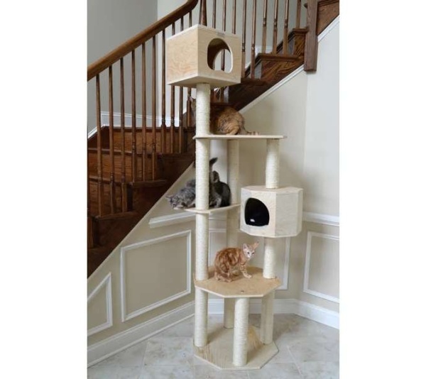 Armarkat Premium Scots Pine Cat TreeTall Sturdy Cat Tower