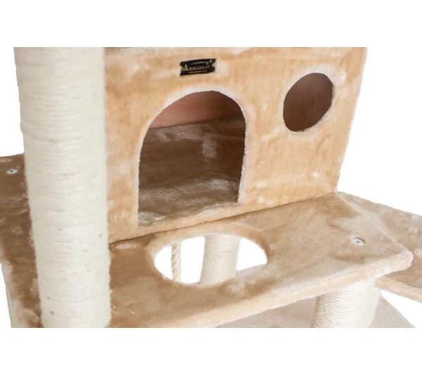 Armarkat Real Wood 72" Beige Cat Tree SratchIng Post A7202