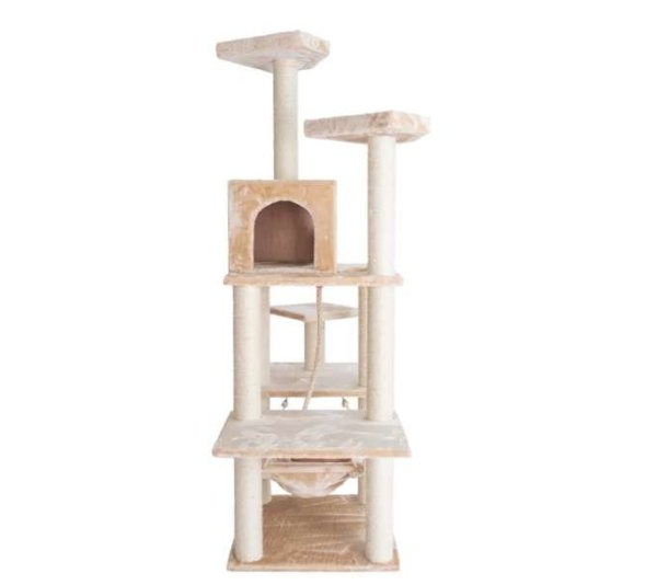 Armarkat Real Wood 72" Beige Cat Tree SratchIng Post A7202