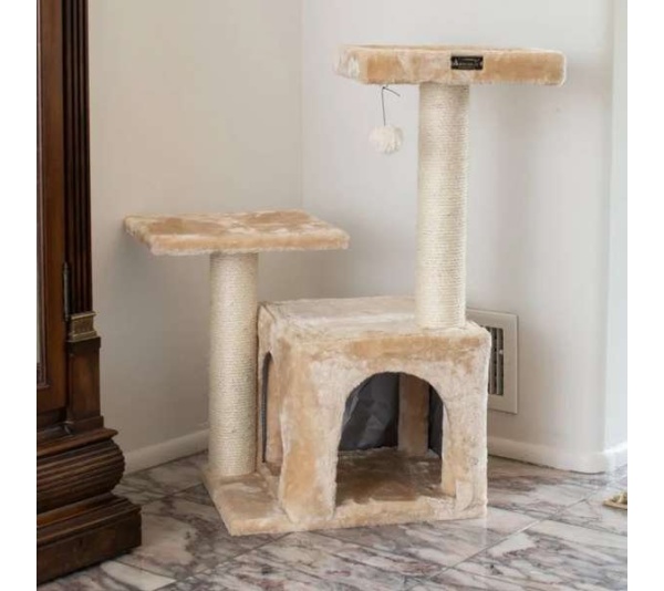 Armarkat Real Wood Classic Cat Tree A3207, 32-Inch Beige