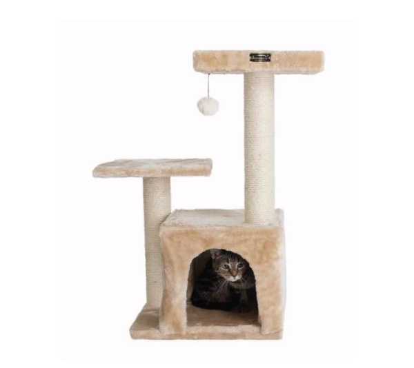 Armarkat Real Wood Classic Cat Tree A3207, 32-Inch Beige