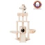 RED - Armarkat Real Wood Spacious Thick Fur Cat Tower W Lounge