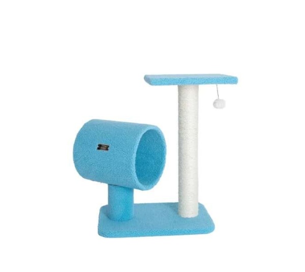 Armarkat Sky Blue 25" Cat Tree, Real Wood Scratcher for Cats