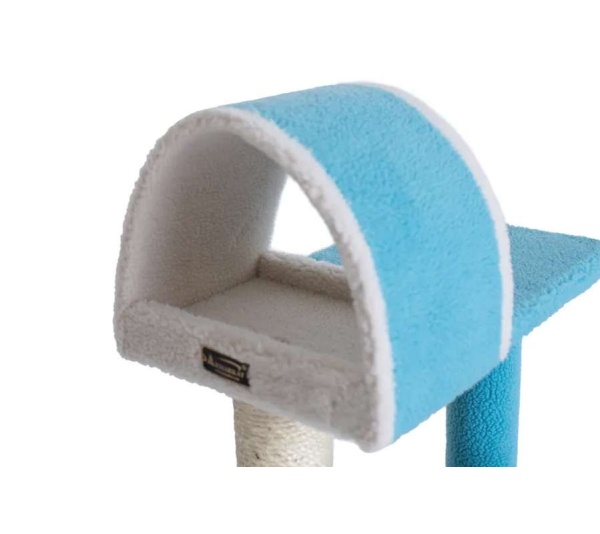 Armarkat Sky Blue 29" Cat Tree Real Wood Cat Tunnel