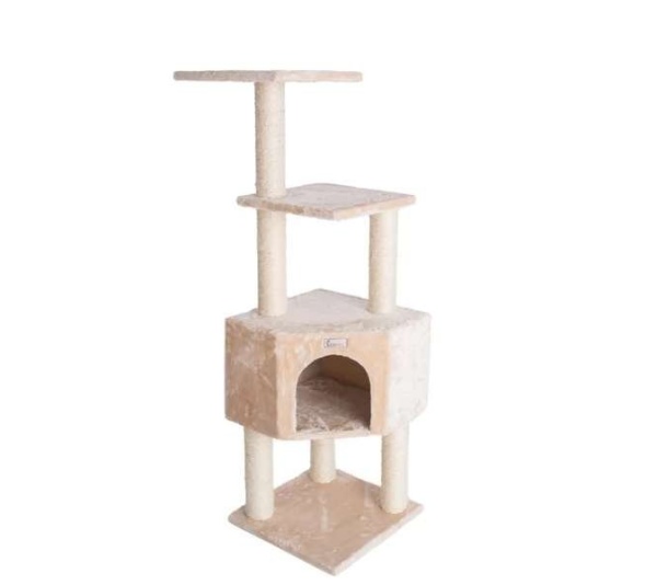 GleePet 48-Inch Cat Tree Real Wood Cat Perches Bge
