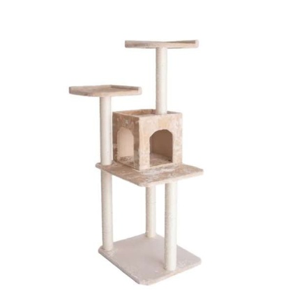 GleePet 57-Inch Height Cat Tree Two-Door Real Wood Condo Bge