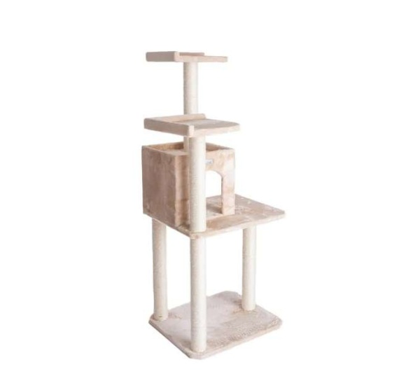 GleePet 57-Inch Height Cat Tree Two-Door Real Wood Condo Bge