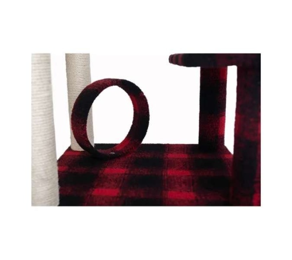 Real Wood B5008 50-Inch Classic Cat Tree With Veranda, Bench