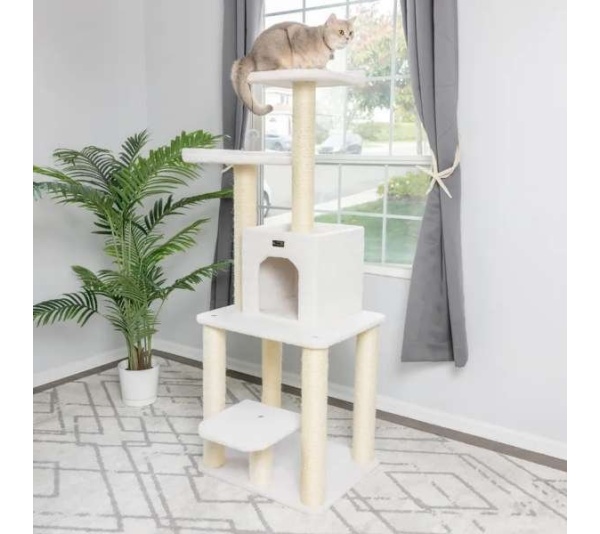 Real Wood B6203 Classic Cat Tree Five Levels Cat Condo