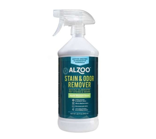 ALZOO Enzymatic Stain & Odor Remover Apple Blossom, 32oz - 32oz Apple Blossom