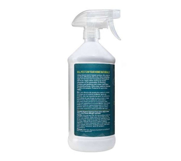 ALZOO Plant-Base Flea & Tick Home Spray, 32oz - 32oz