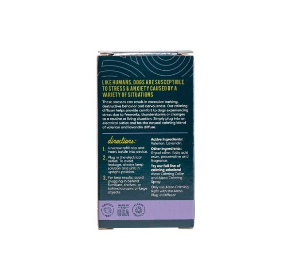 ALZOO Plant-Based Calming Diffuser Refill Dog
