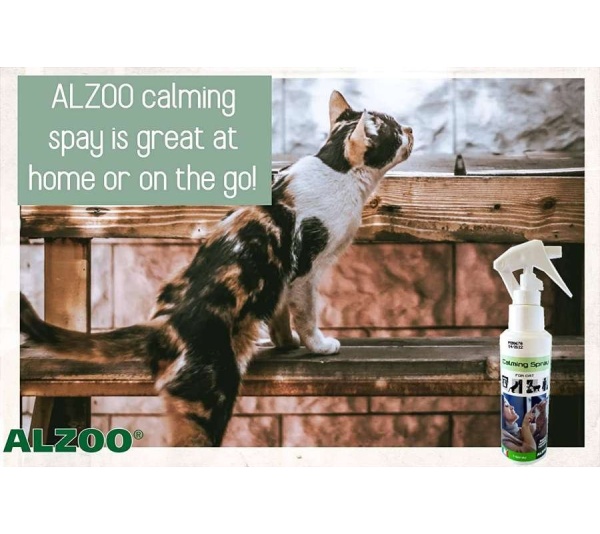 ALZOO Plant-Based Calming Spray Cat - 3.4 fl. Oz