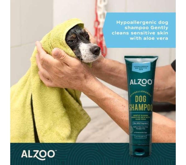 ALZOO Plant-Based Hypoallergenic Dog Shampoo, 8oz - 8oz