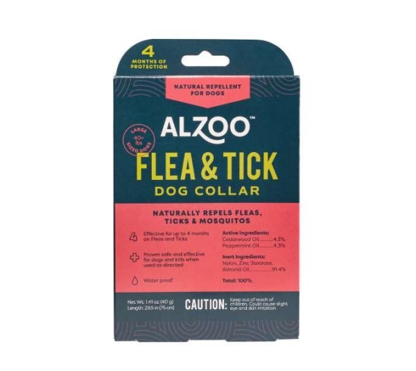 ALZOO Plant-Based Flea & Tick Collar Large Dog - Large