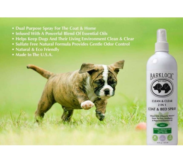 Mint - BarkLogic Clean & Clear 2 in 1 Coat & Bed Spray