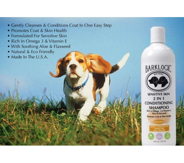 Tangerine - BarkLogic Sensitive Skin 2 in 1 Conditioning Shampoo
