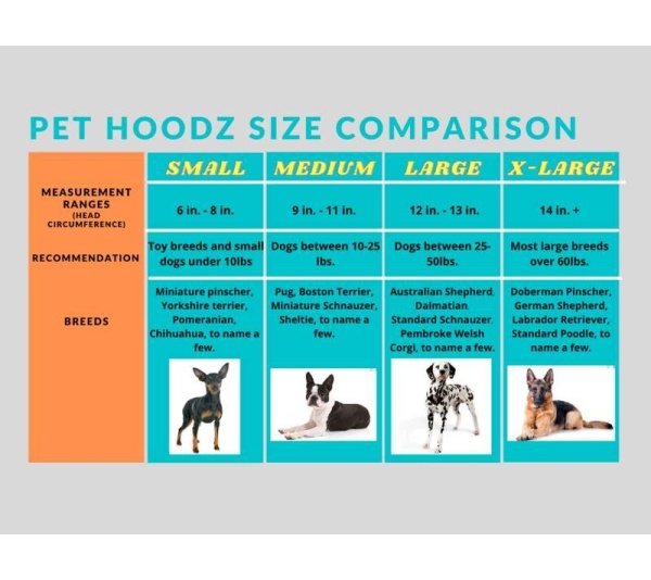 Blue - PET HOODZ DOG HOODIES FOR ANXIETY - Large