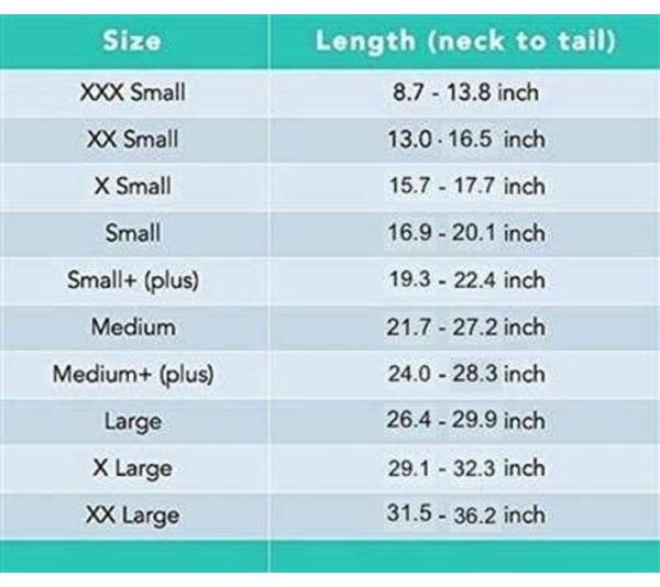 BLACK - Suitical Dog Recovery Suits - XX SMALL