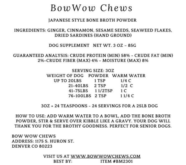 Japanese Style Bone Broth Powder