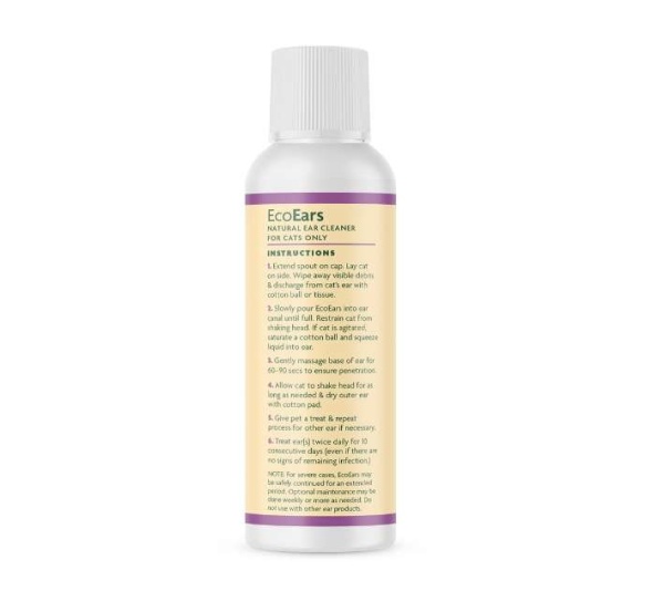 EcoEars Cat Ear Cleaner - Infection Formula