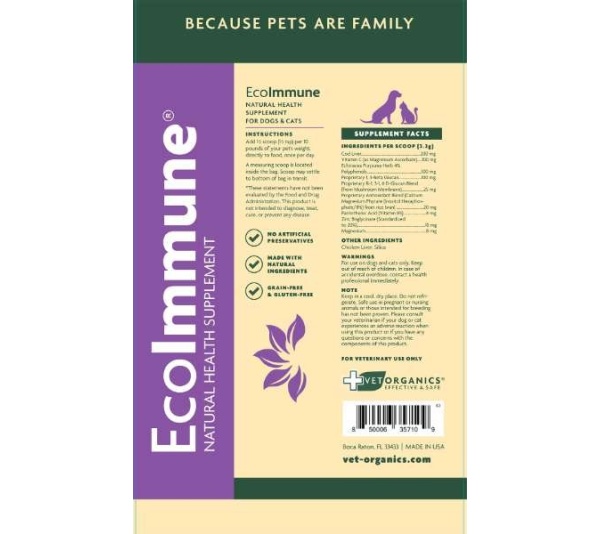 EcoImmune Immune Support & Booster Supplement for Dogs & Cats