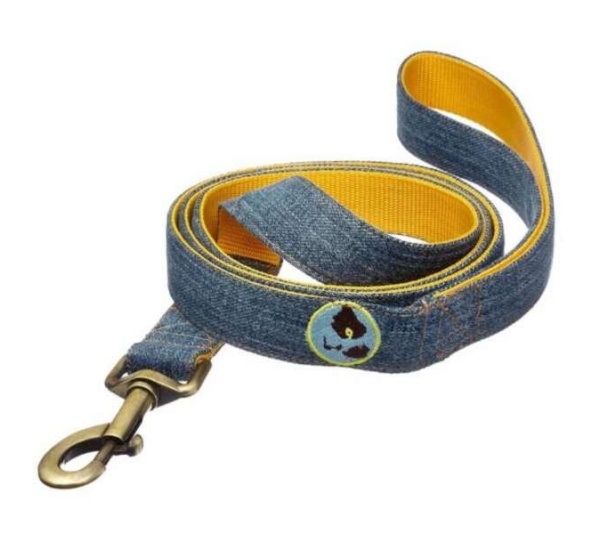 Indigo - Authentic Denim Dog Leash - One Size